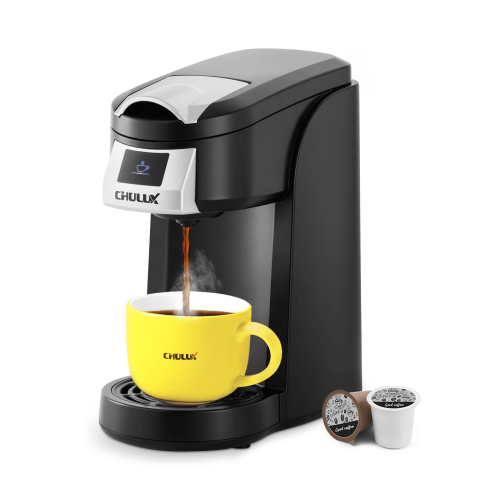 Single Serve Coffee Maker KCUP Pod Coffee Brewer, CHULUX Upgrade Single Cup Coffee Machine Fast Brewing, All in One Simply Coffee Maker for K CUP Grou Single Serve Coffee Maker KCUP Pod Coffee Brewer, CHULUX Upgrade Single Cup Coffee Machine Fast Brewing, All in One Simply Coffee Maker for K CUP Grou