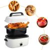 Kitchen White 20 24 26 QT Stainless Steel Chicken Electric Turkey Roaster With See-through Lid
