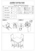 Classic Stylish Espresso Finish 5pc Counter Height Dining Set Kitchen Dinette Faux Marble Top Table and 4x High Chairs Faux Leather Cushions Seats Din