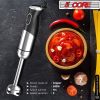 5 Core 3 in 1 Immersion Hand Blender 500W with 800ml Beaker & Whisk - 9 Speed Heavy Duty Handheld Stick - Copper Motor, Stainless Steel Blades, Comfor
