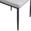 5-piece Dining Table Chairs Set, Rectangular Dining Room Table Set for 4, Modern Dining Table and faux leather Chairs for Kitchen Dining Room, Small S
