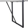 5-piece Dining Table Chairs Set, Rectangular Dining Room Table Set for 4, Modern Dining Table and faux leather Chairs for Kitchen Dining Room, Small S