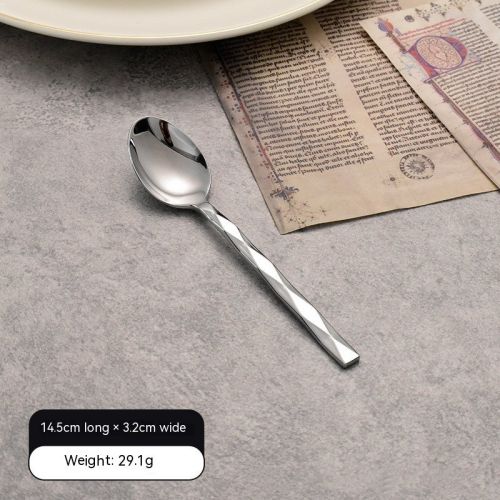 Featured Square Handle Knife, Fork And Spoon Hotel Restaurant Home
