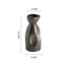 jaCreative Japanese Household Ceramic Baijiu Pot (Option: Snow White-Small)