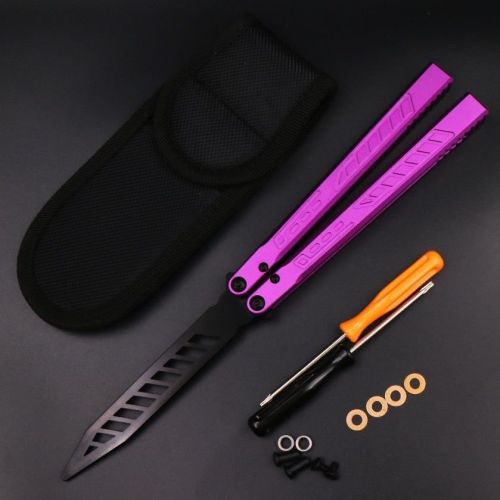Wing Pictograph Butterfly Knife Aluminum Alloy Handle Safety Practice Not Cutting Edge